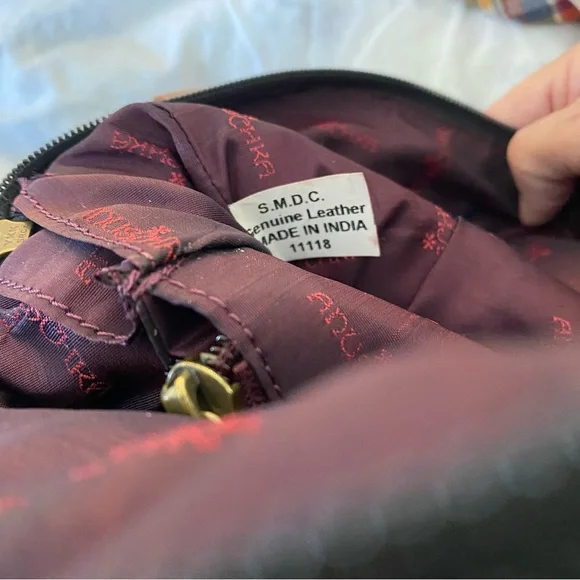 Anuschka Hand Painted Distressed Leather Handbag - Picture 16 of 16